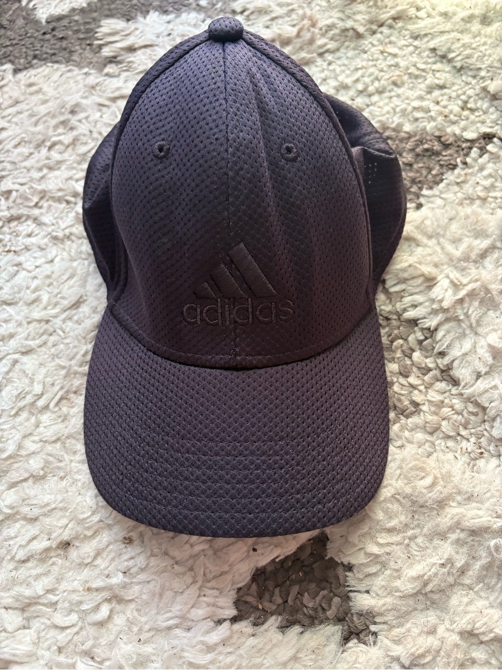adidas Black Textured Performance Baseball Hat